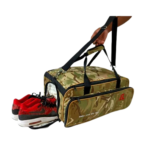 Travel bag, backpack with shoe pocket